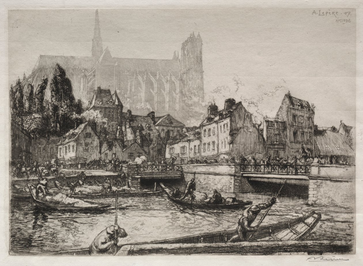 Arrivées des légumes-Amiens - Auguste Louis Lepère