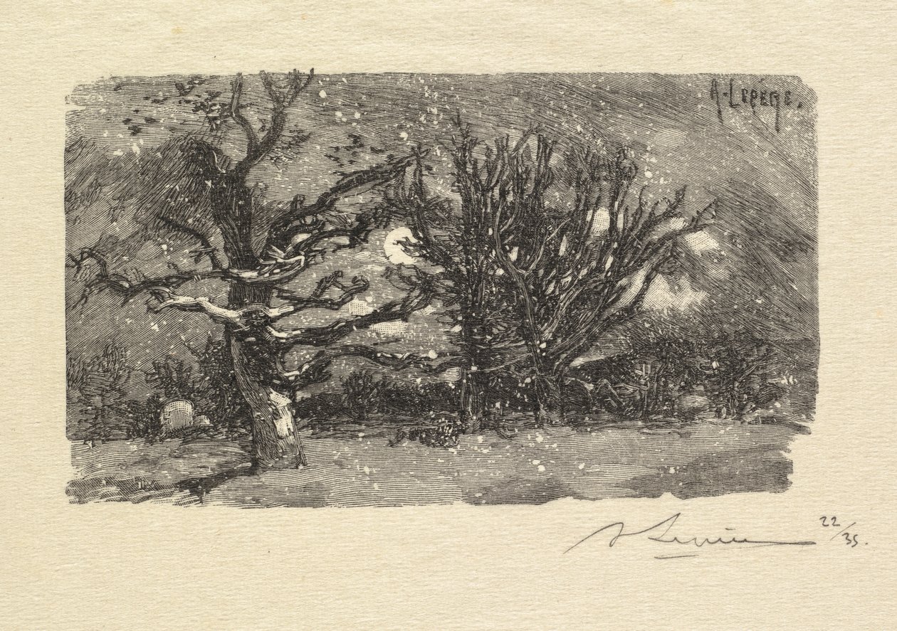 Forêt de Fontainebleau: Au Dormoir de Lantara - Auguste Louis Lepère