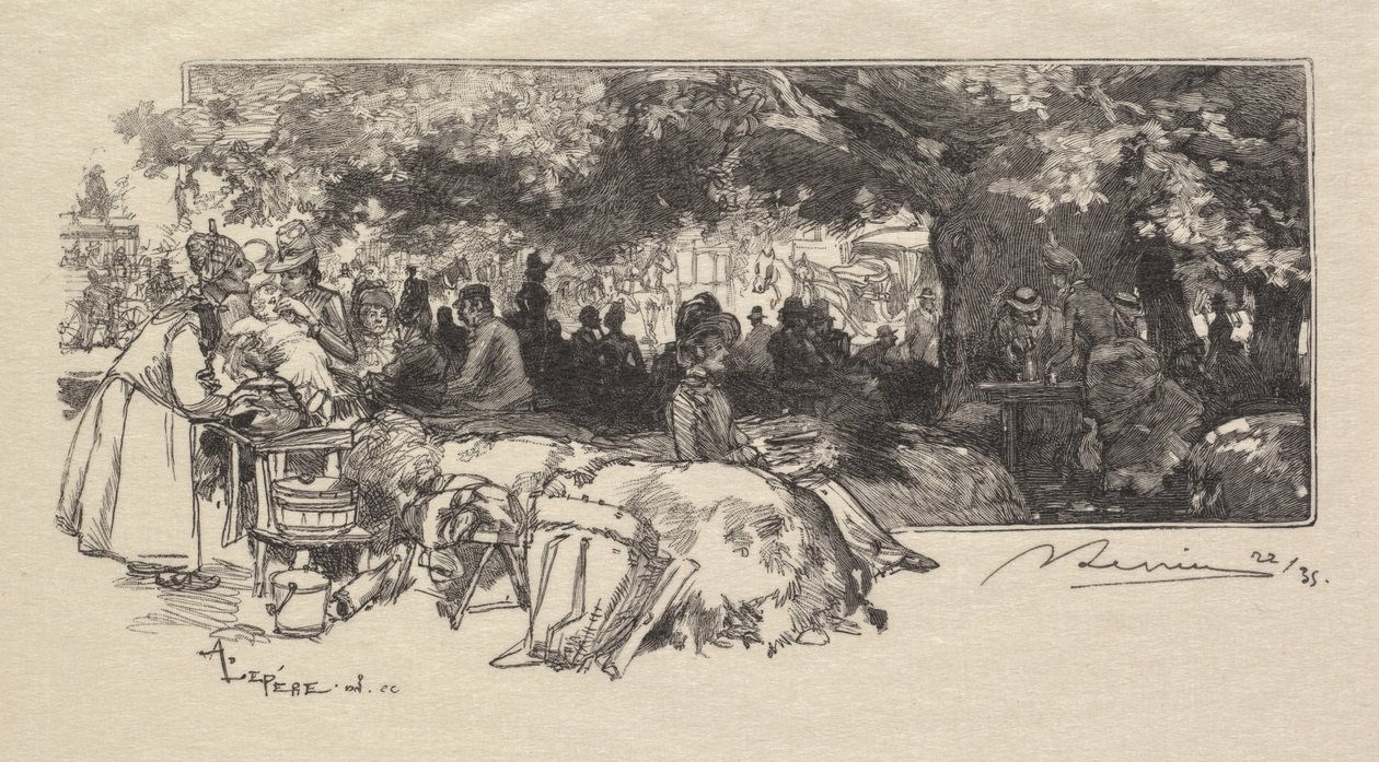 Forêt de Fontainebleau : Cantine de la mère Pichard - Auguste Louis Lepère