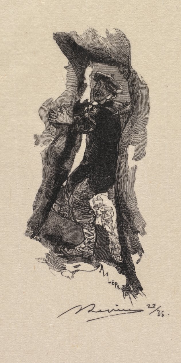 Forêt de Fontainebleau : Passe des Sept Cavernes (1890) - Auguste Louis Lepère