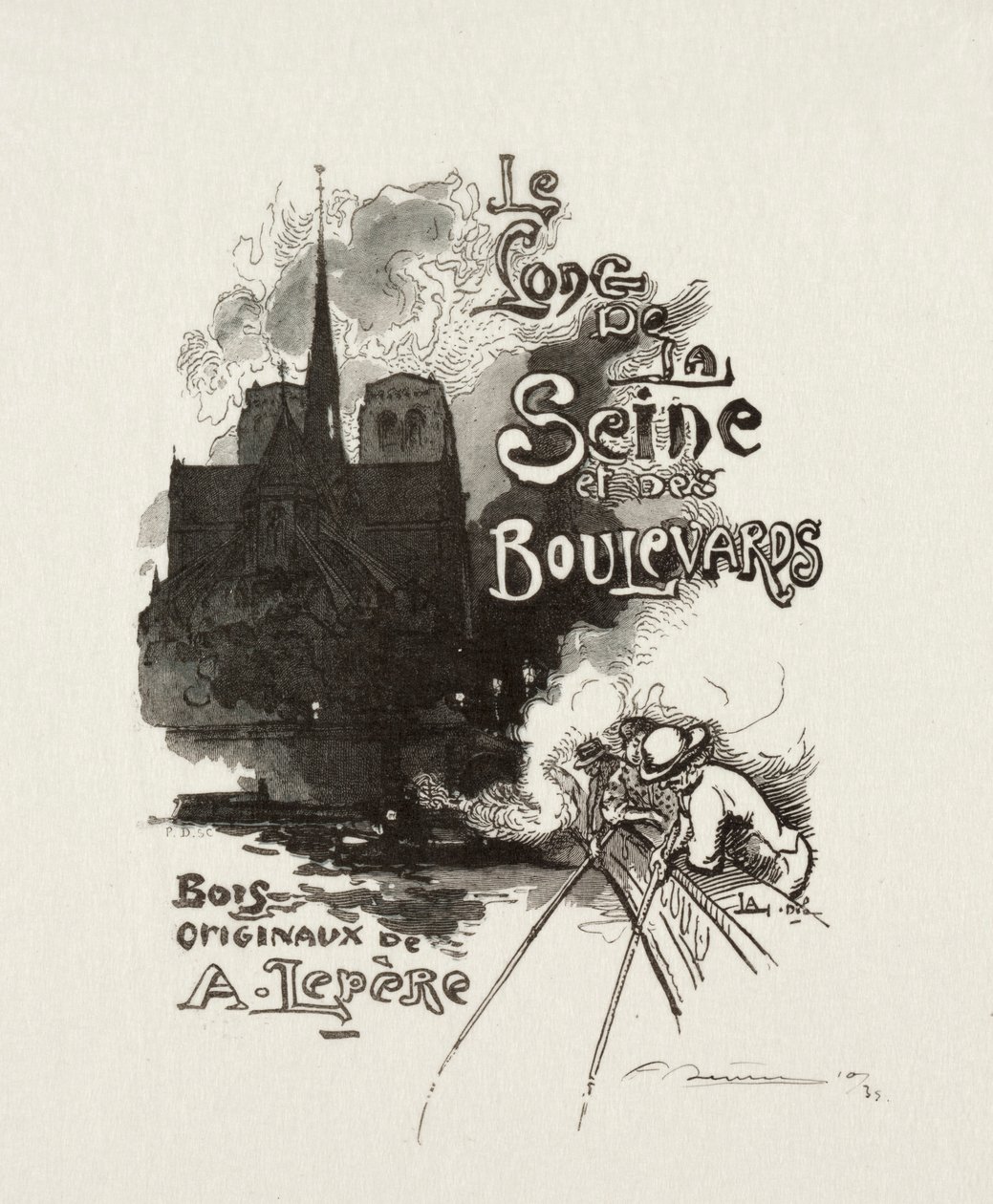 Frontispice : Le long de la Seine et des Boulevards - Auguste Louis Lepère