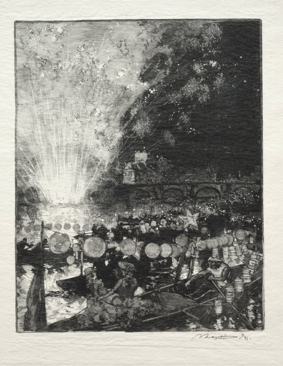 Fête Vénitienne - Auguste Louis Lepère