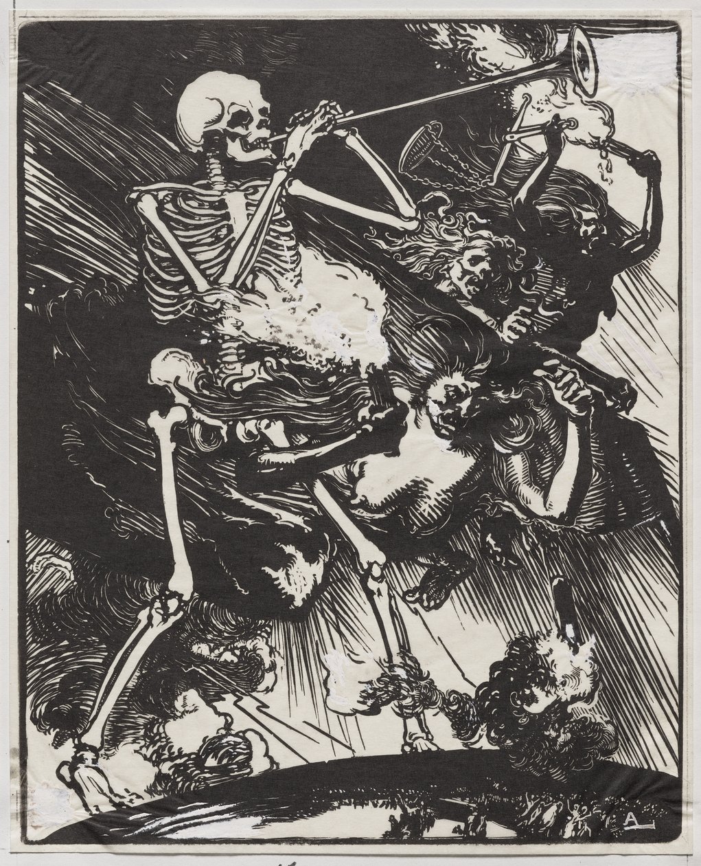 La Mort et les Passions fondant sur la Terre - Auguste Louis Lepère
