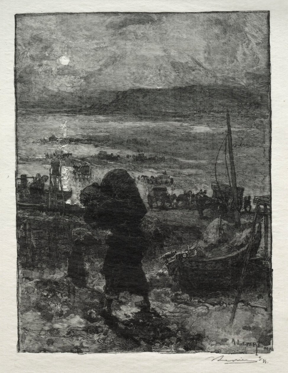 La Récolte du Sable - Auguste Louis Lepère