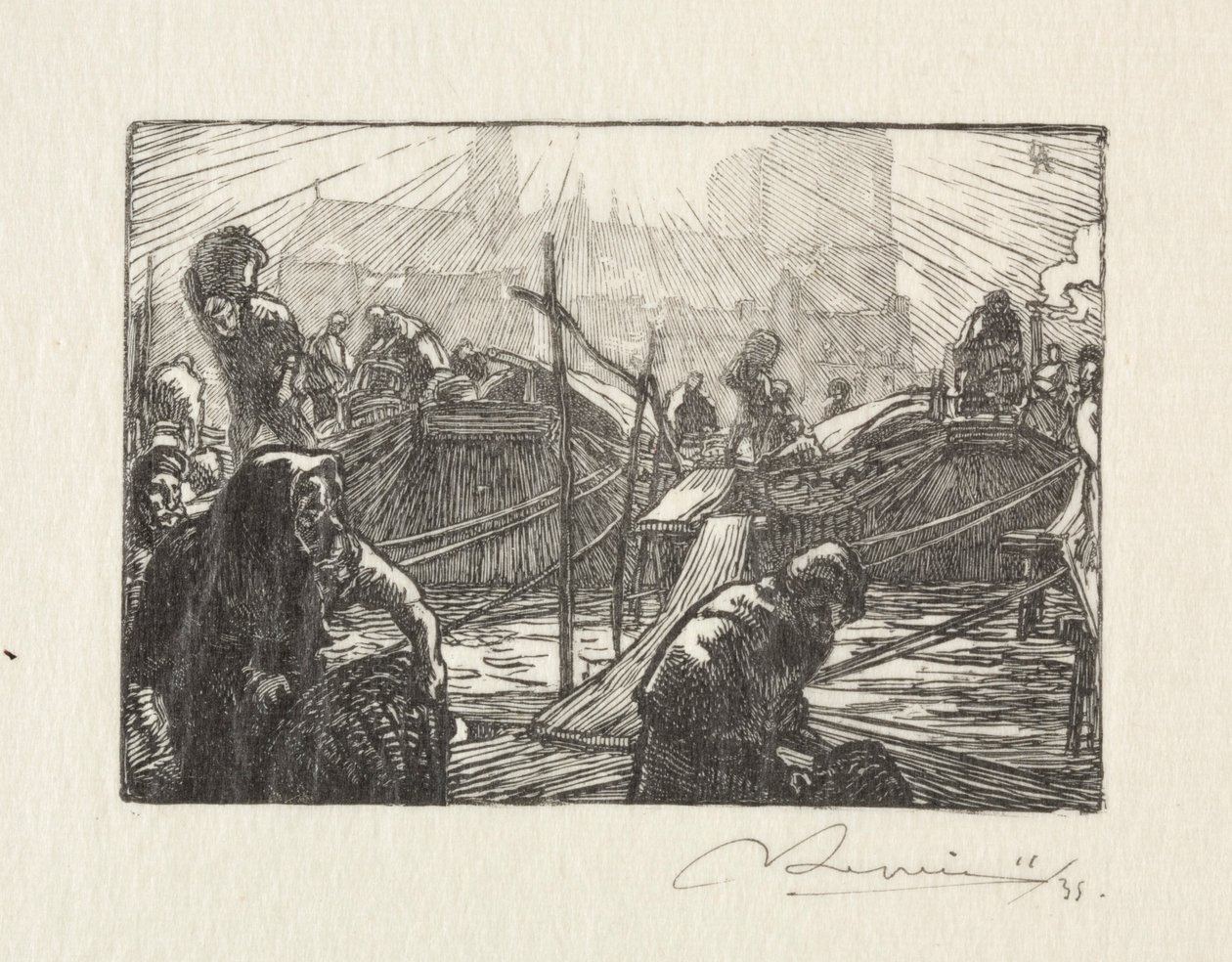 Notre Dame vue du Marché aux pommes - Auguste Louis Lepère