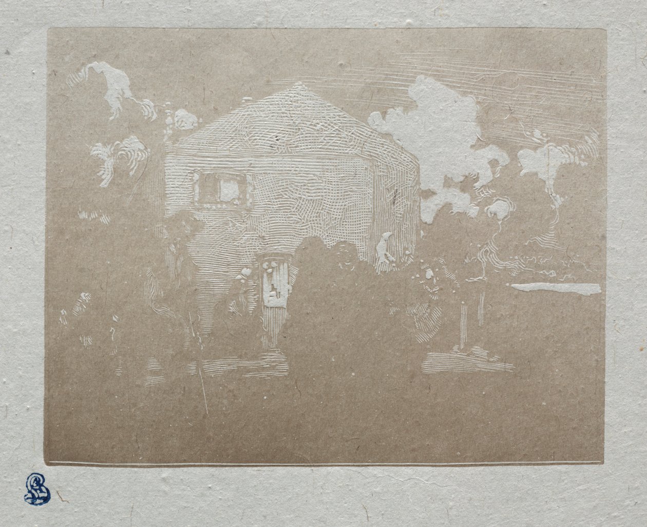 Les mendiants à la dernière maison - Auguste Louis Lepère
