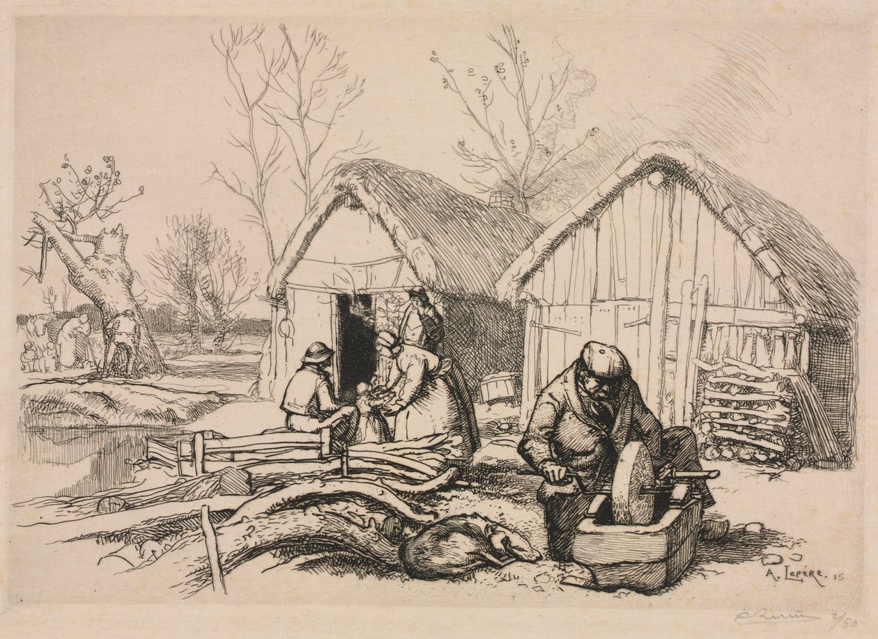La maison du bûcheron (Vendée) - Auguste Louis Lepère