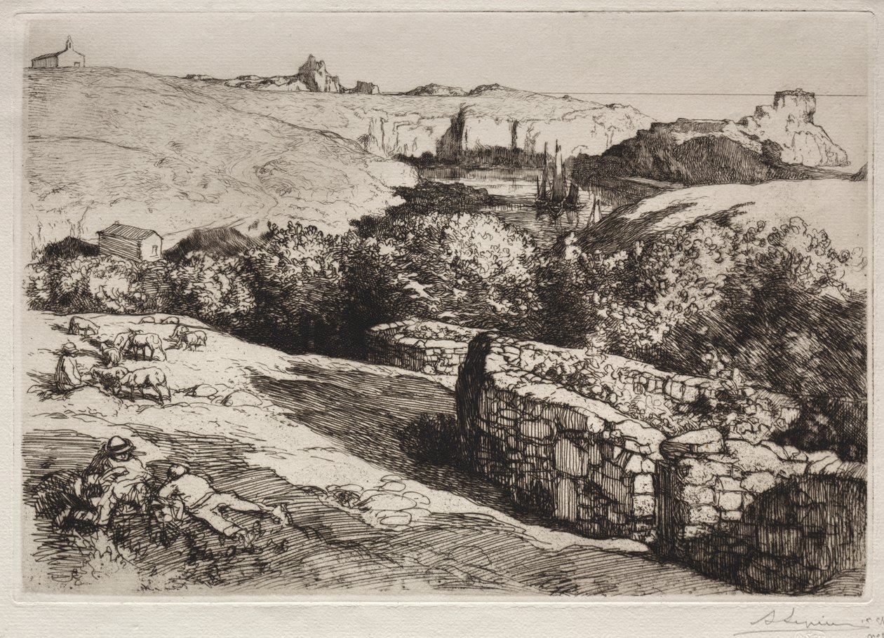 Vue du Port de la Meule - Auguste Louis Lepère