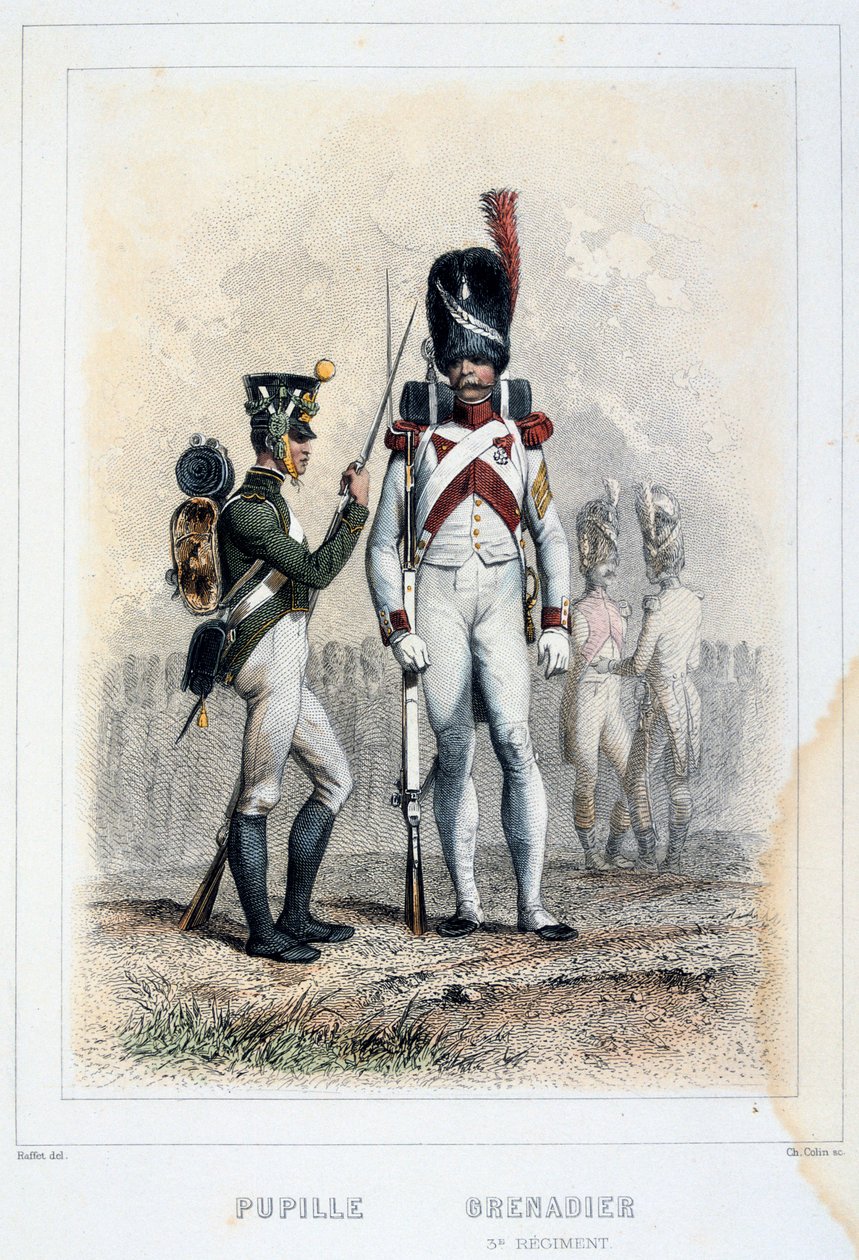Grenadier et élève du 3e régiment, 1859 - Auguste Raffet