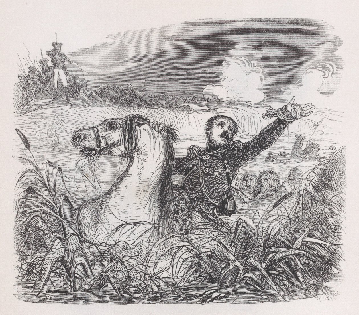 Poniatowski des Œuvres complètes de Béranger, 1836 - Auguste Raffet