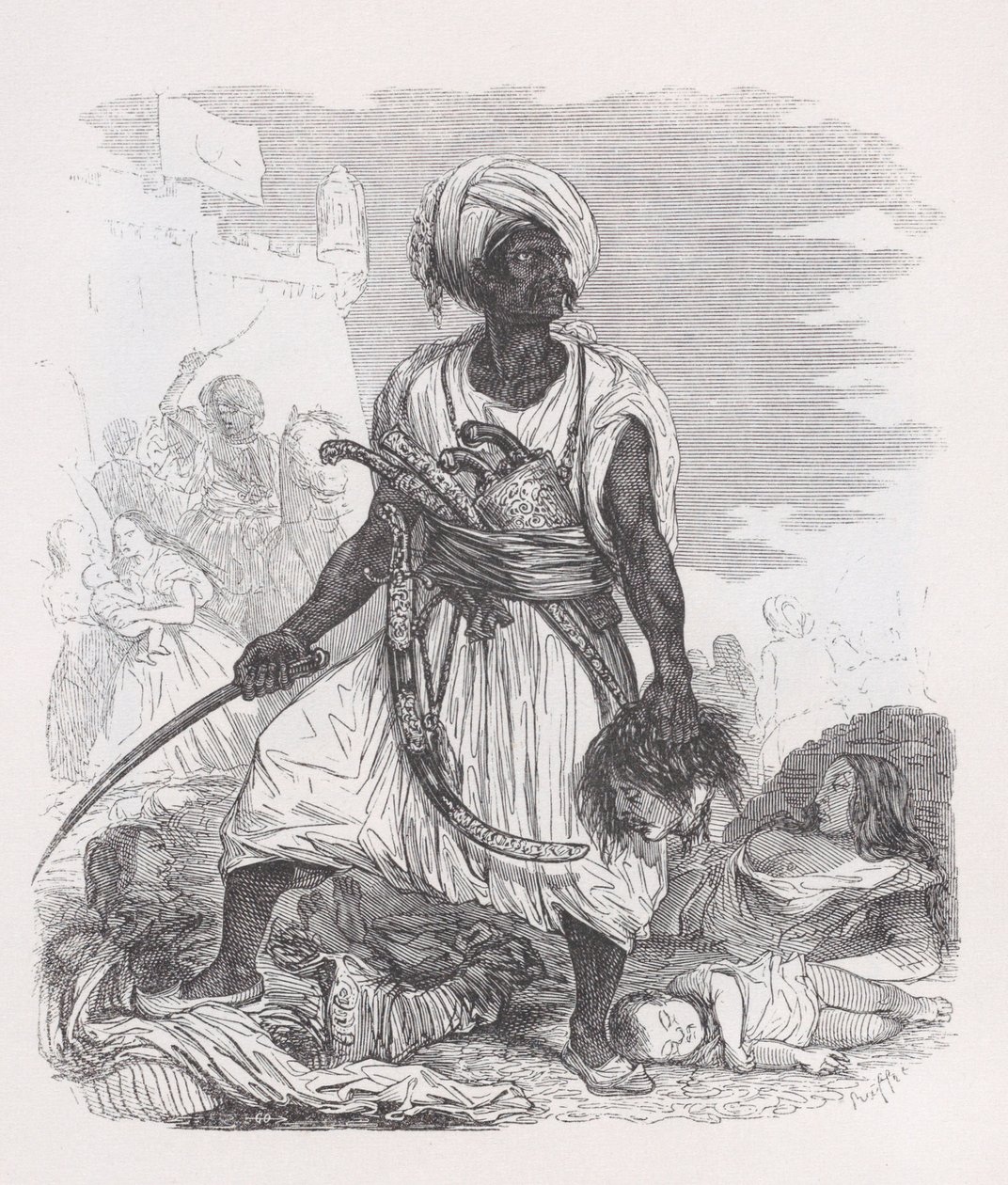 Psara des Œuvres complètes de Béranger, 1836 - Auguste Raffet