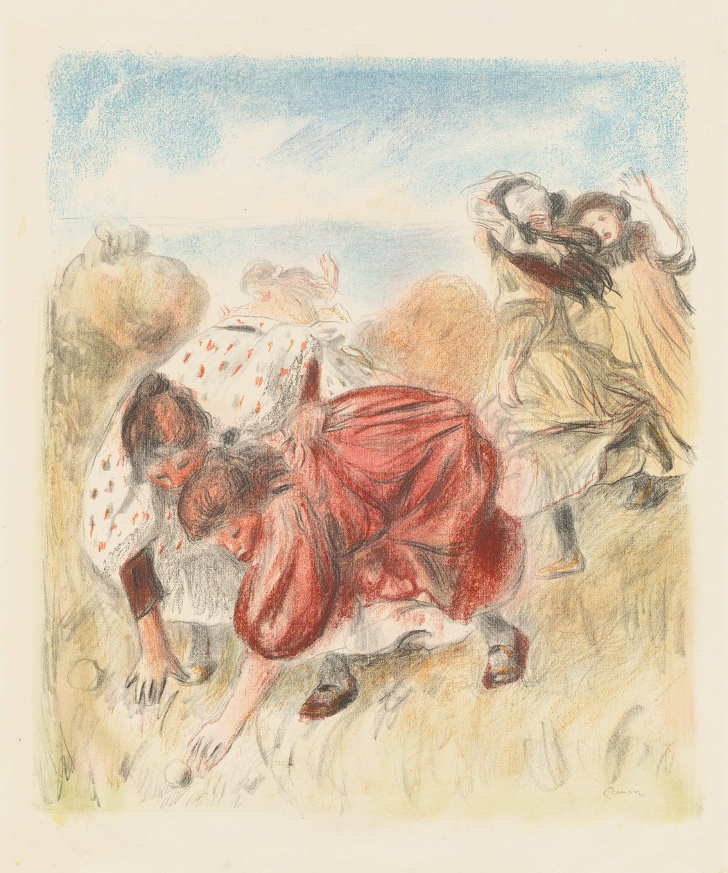 Enfants jouant à la balle - Auguste Renoir