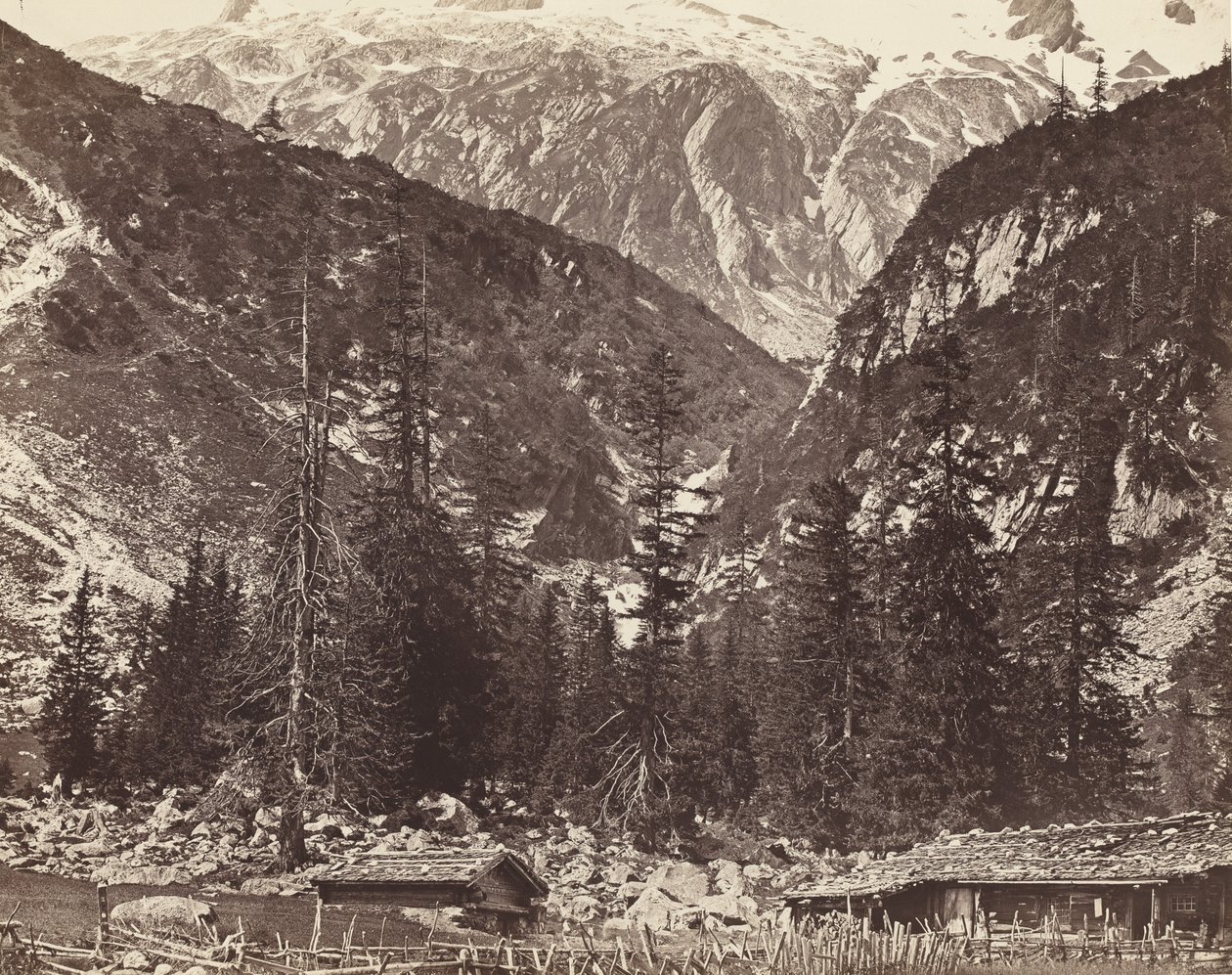 Chalet de Handeck, vallée de Hasli, canton de Berne, Suisse - Auguste Rosalie Bisson