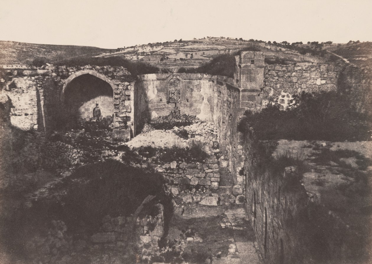 Jérusalem : Église de Sainte Marie Madeleine (Jerusalem : Church of St. Mary Magdalene),1854 (photo) - Auguste Salzmann