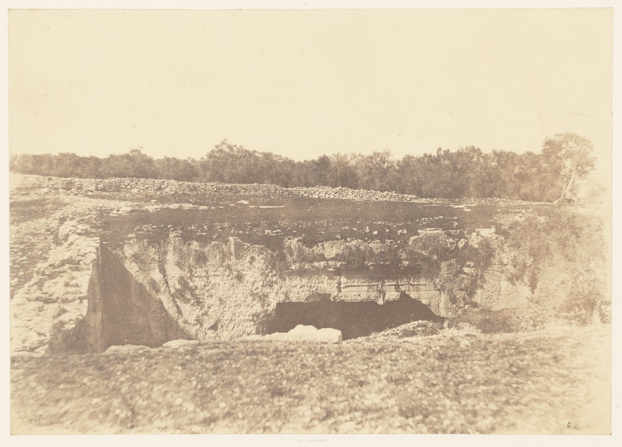Jérusalem. Tombeau des rois de Juda. Cour extérieure - Auguste Salzmann