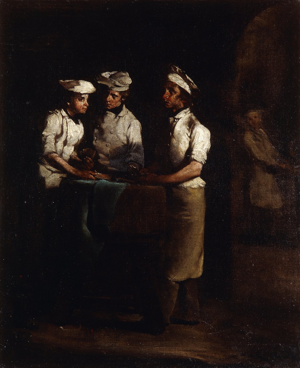 Les Trois cuisiniers - Auguste Theodule Ribot