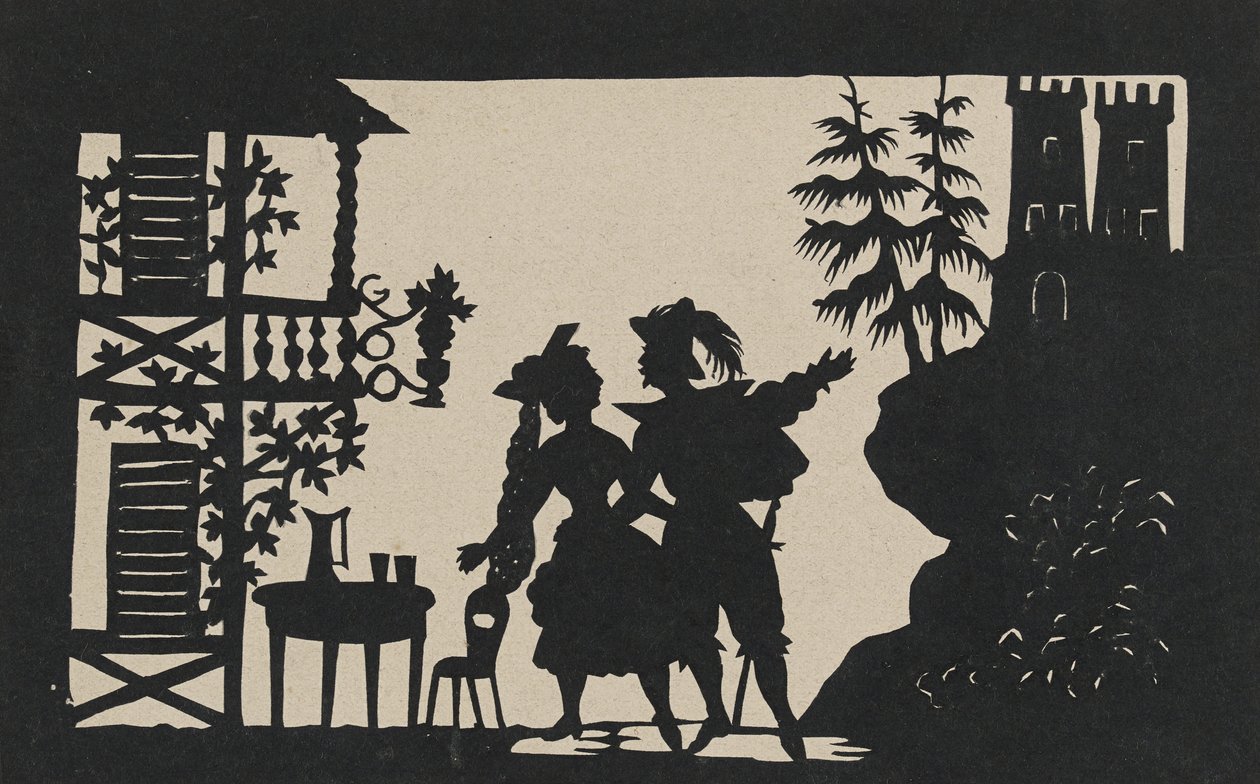 Silhouette double face - Augustin Amant Constant Fidele Edouart