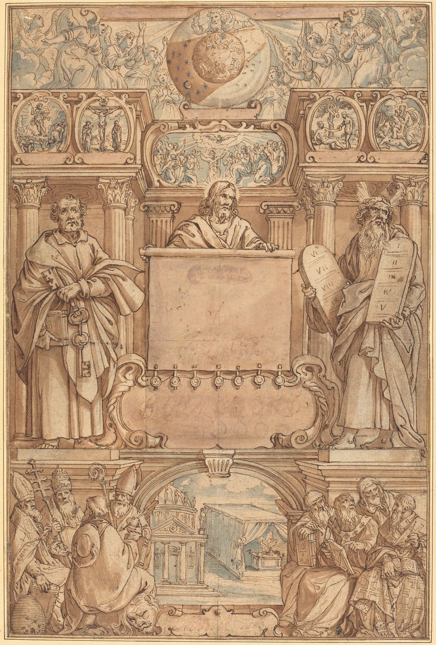 Page de titre pour une Bible - Augustin Braun