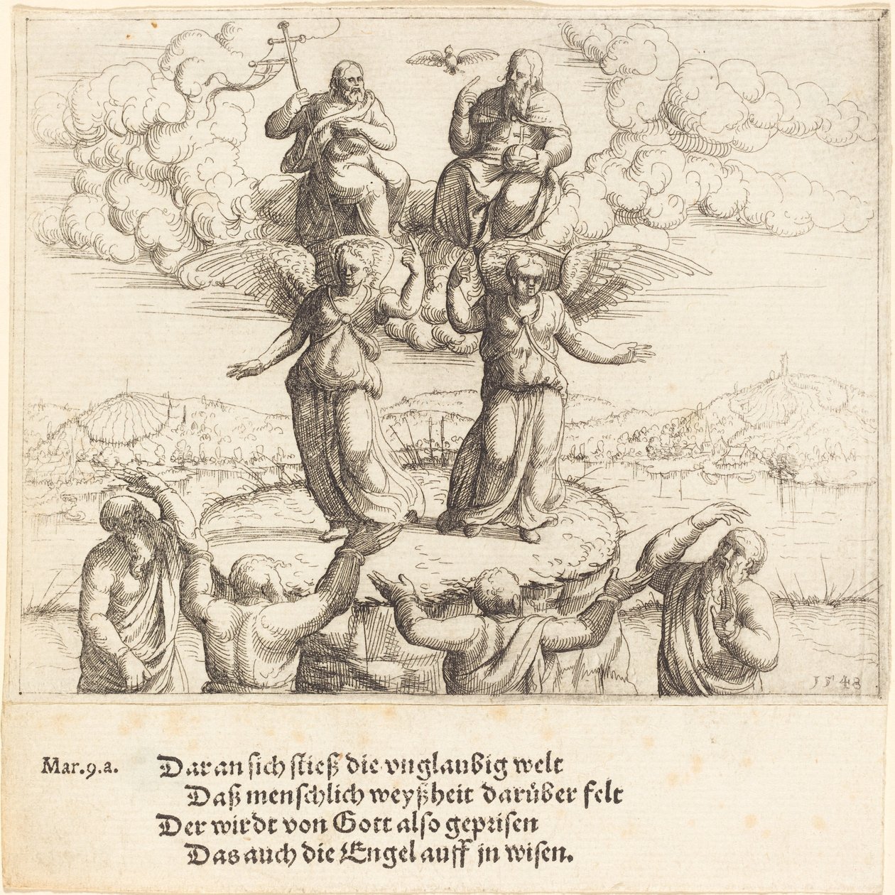 La Transfiguration, 1548 - Augustin Hirschvogel