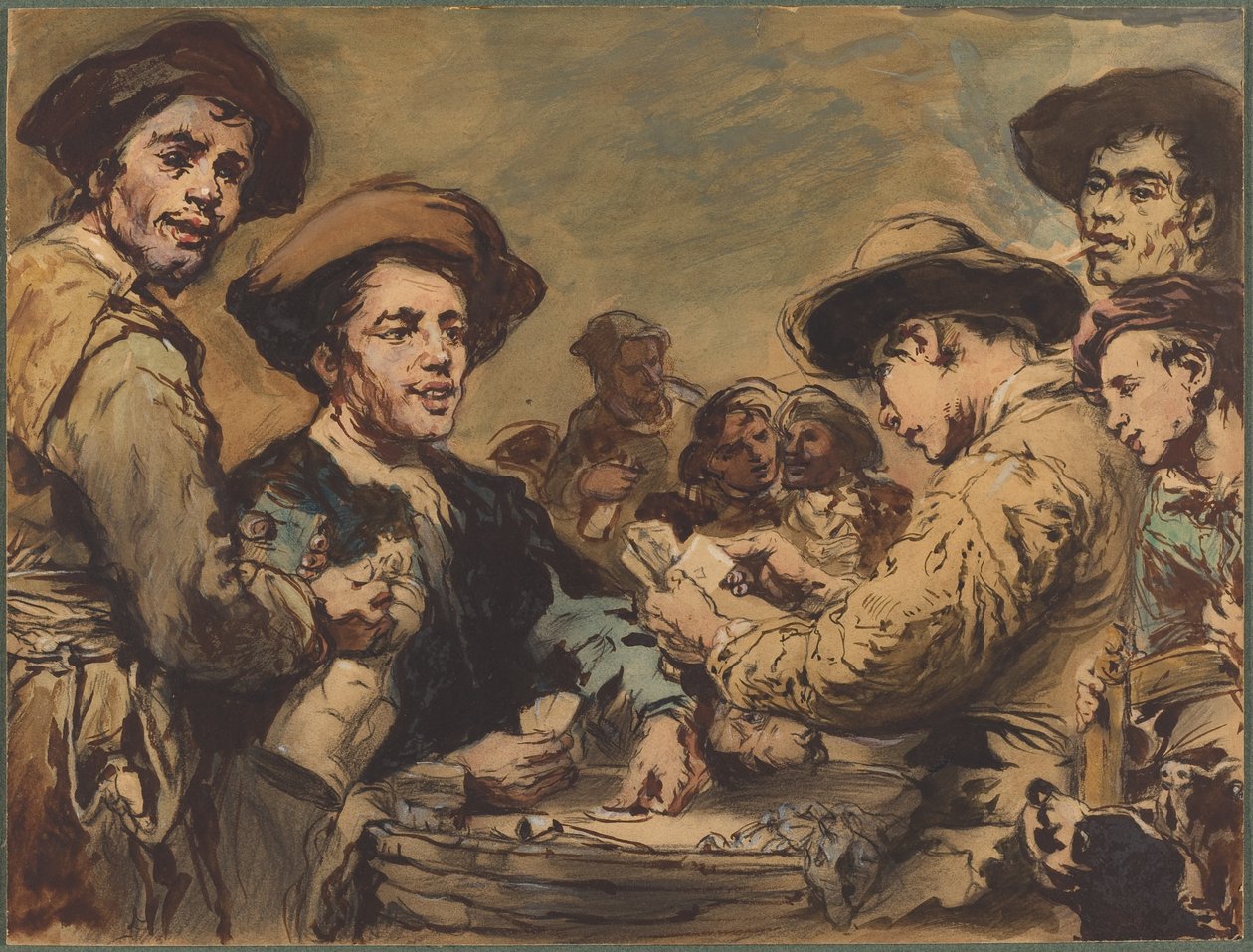 Joueurs de cartes - Augustin Théodule Ribot