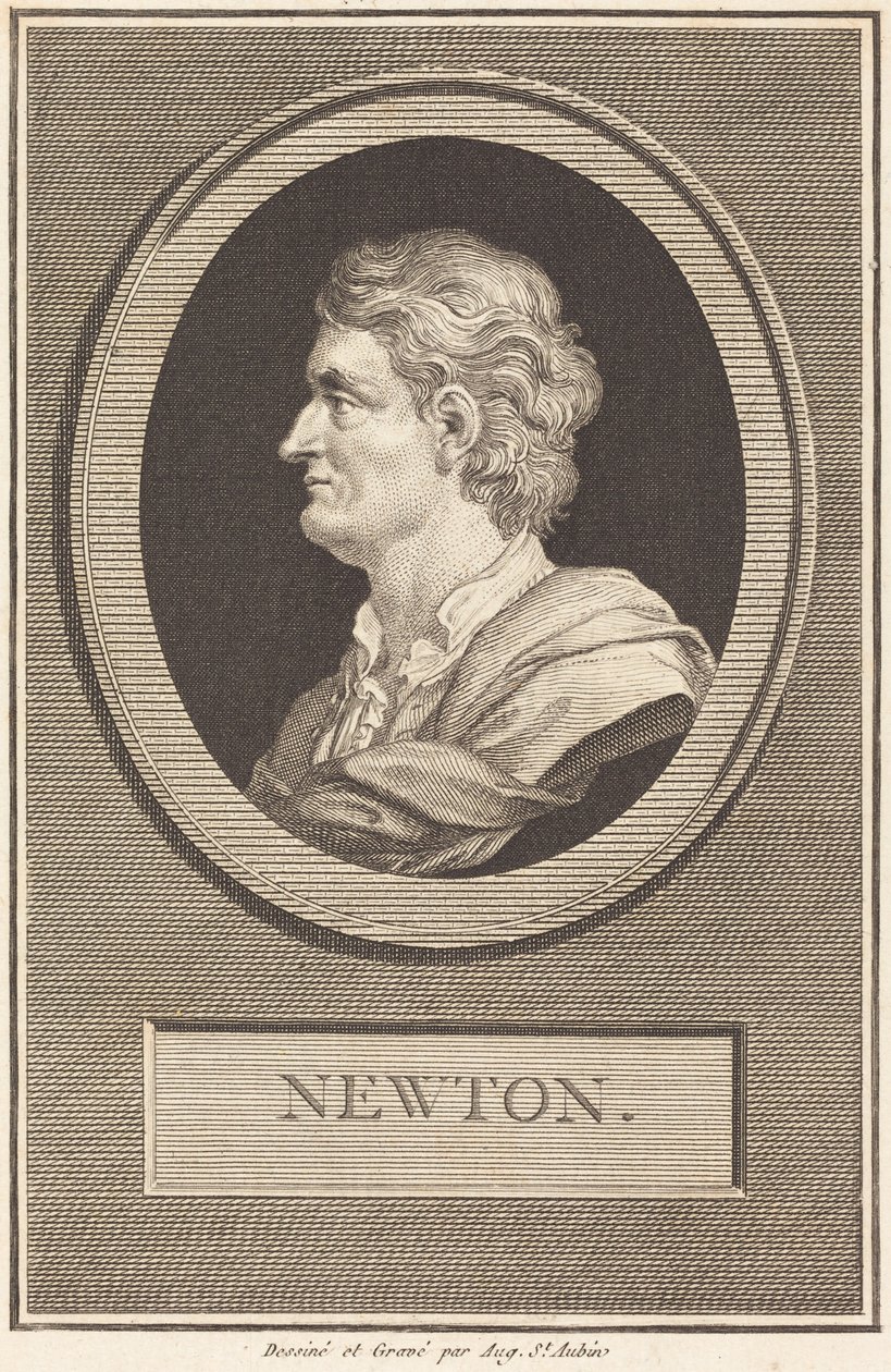 Isaac Newton - Augustin de Saint-Aubin