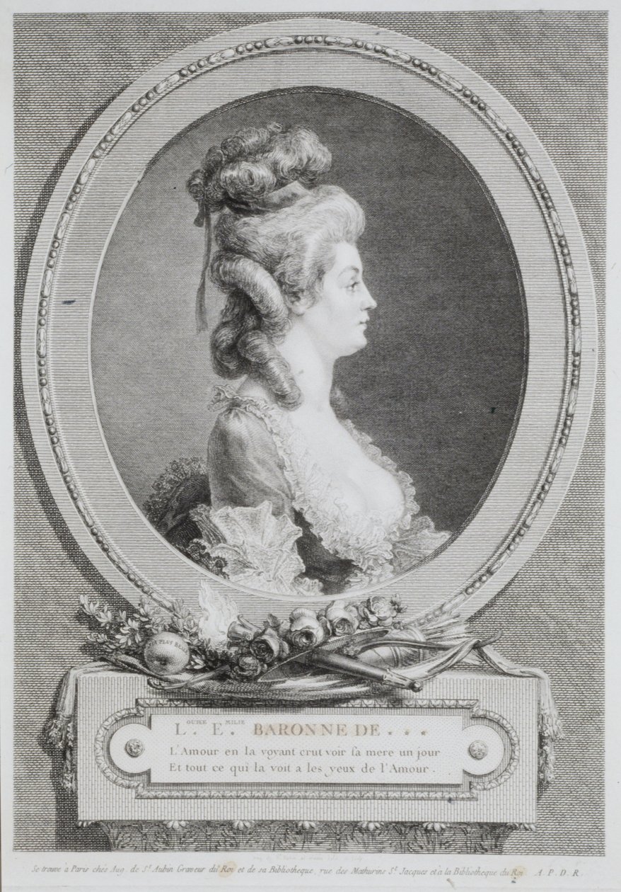 Louise Emilie : baronne d’Andlau - Augustin de Saint-Aubin