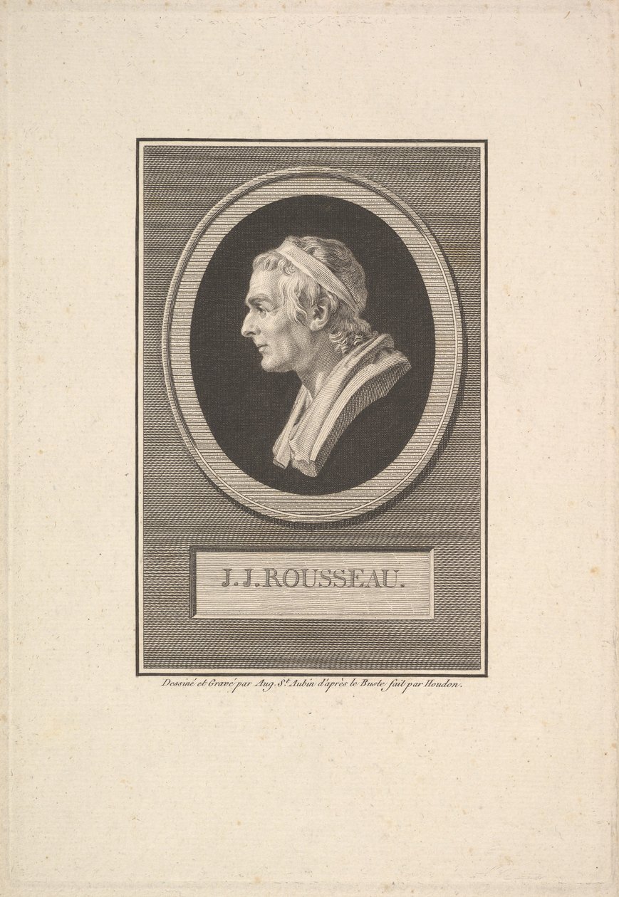 Portrait de J. J. Rousseau, 1801 - Augustin de Saint Aubin