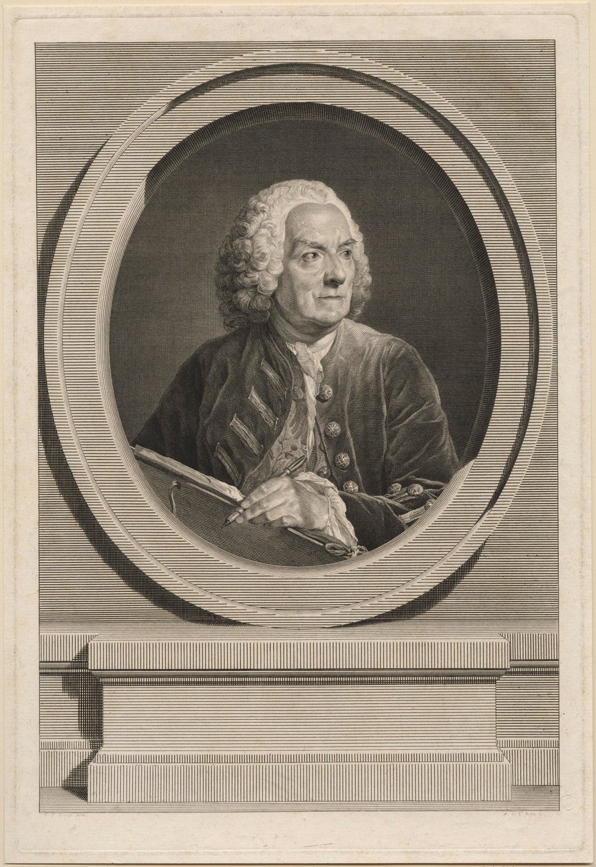 Portrait de Louis de Silvestre - Augustin de Saint Aubin