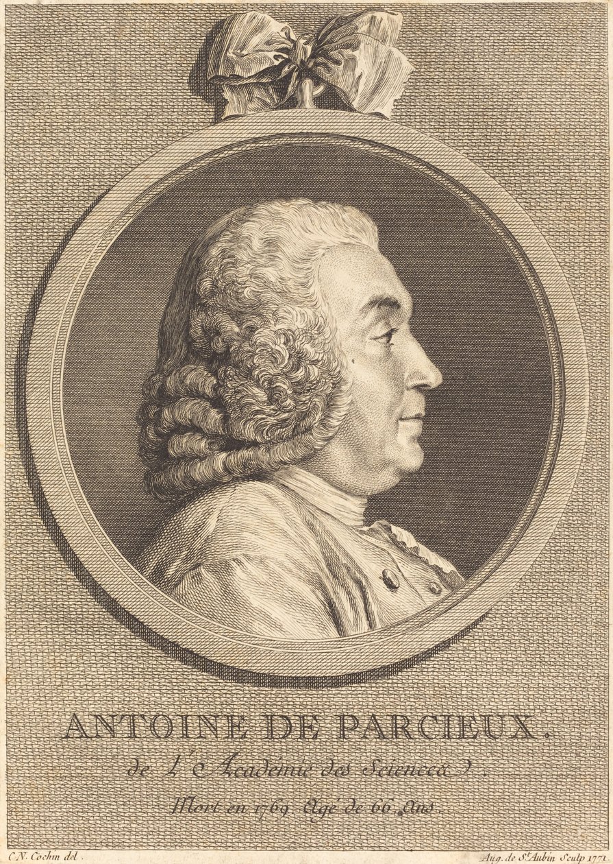 Antoine De Parcieux - Augustin de Saint Aubin after Charles Nicolas Cochin I