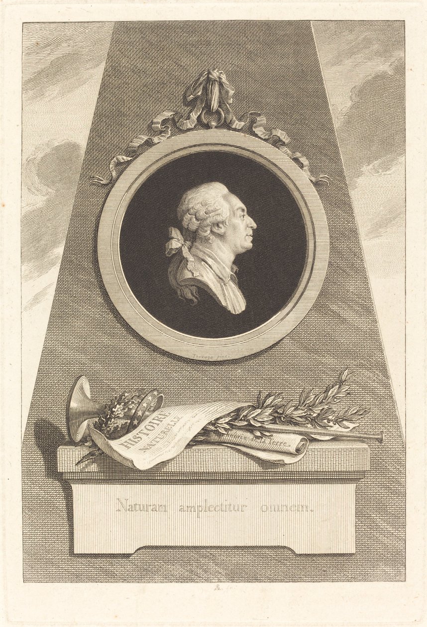 Comte de Buffon - Augustin de Saint Aubin after Piat Joseph Sauvage