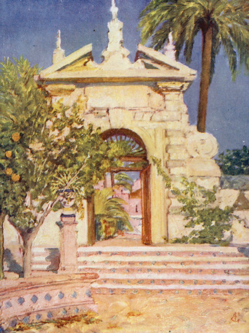 Une porte dans le jardin de l