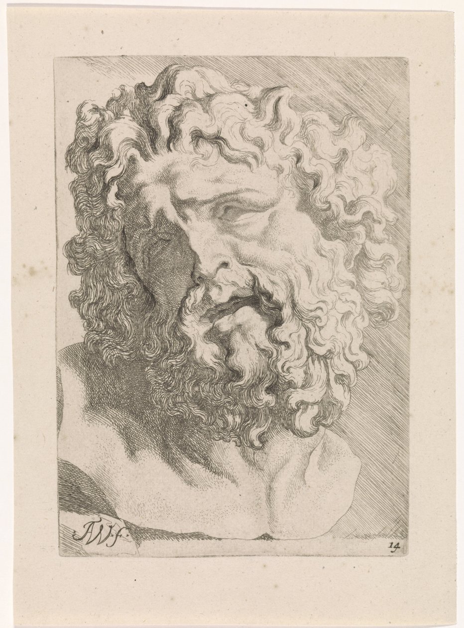 Tête de Laocoon - Augustinus Terwesten (I)