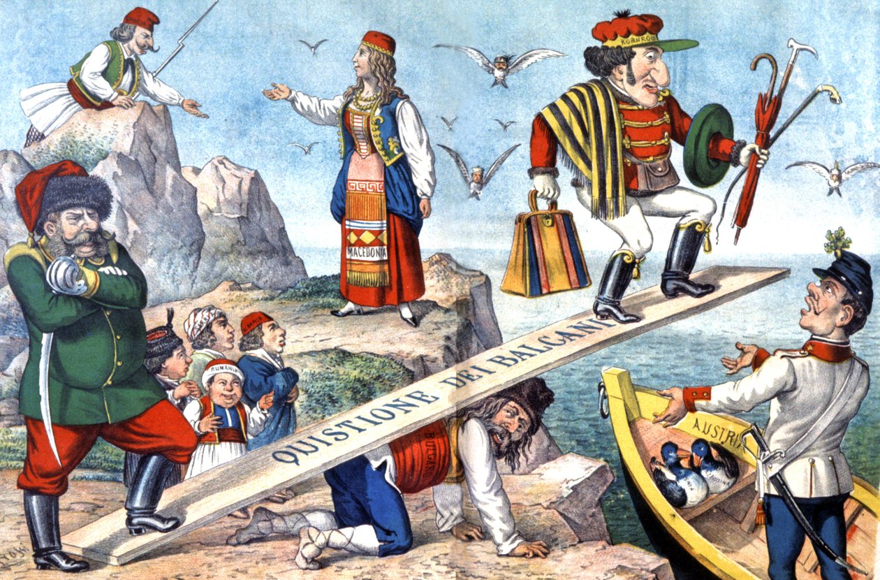 La question des Balkans, vers 1900 - Augusto Grossi
