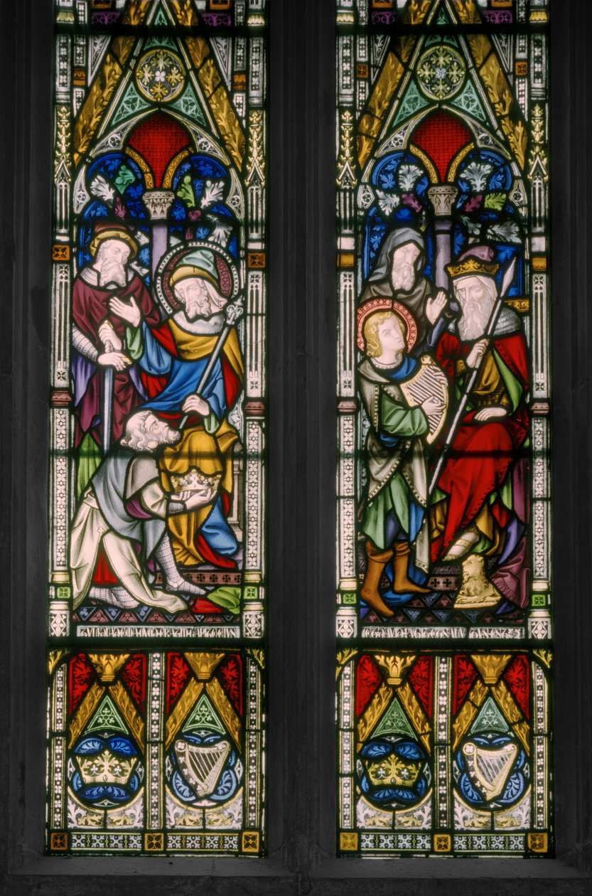 Scènes bibliques de David et Saül (détail) - Augustus Welby Northmore Pugin