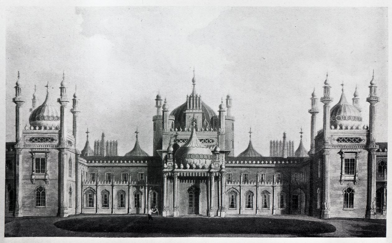 La façade ouest du pavillon de Brighton - Augustus Welby Northmore Pugin