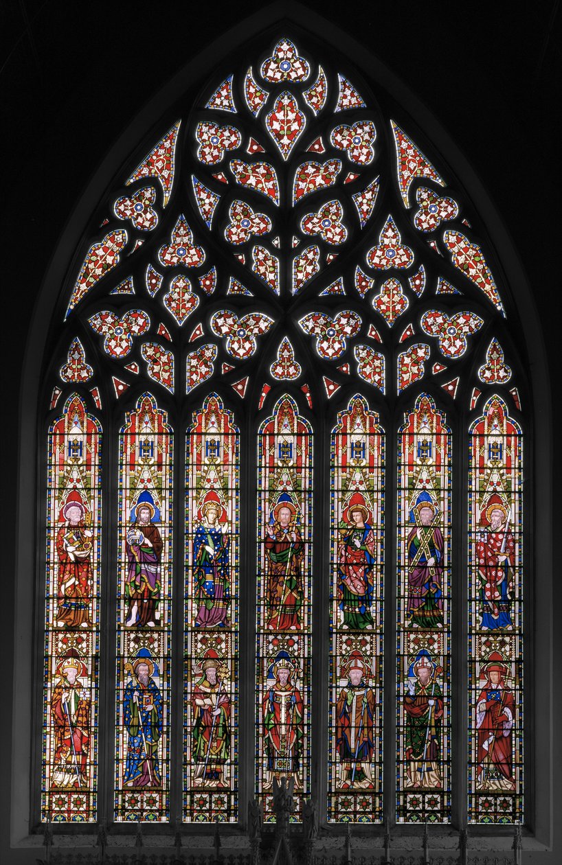 Vierge et Christ avec des saints, fenêtre est - Augustus Welby Northmore Pugin