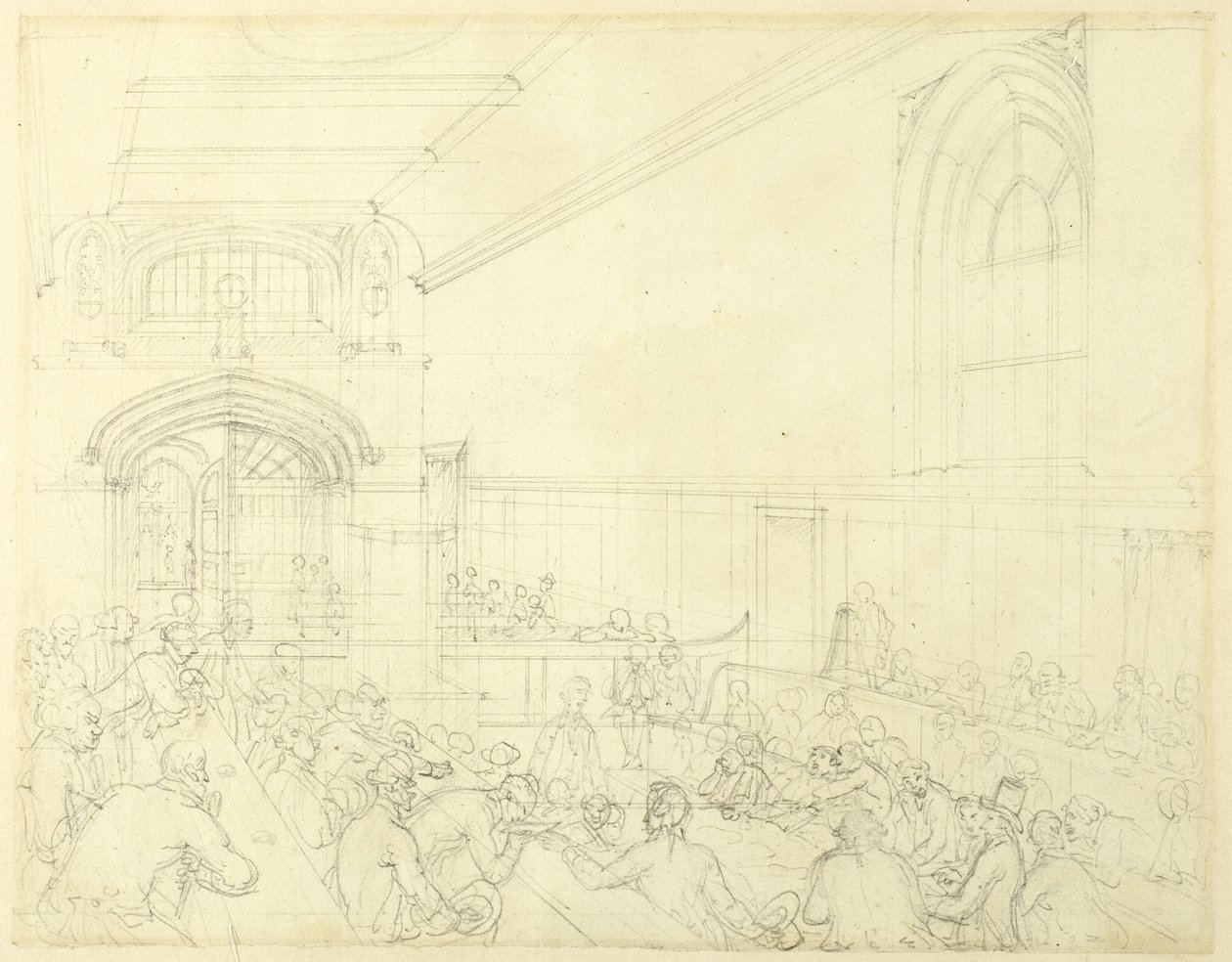 Étude pour Guild Hall, Examen d