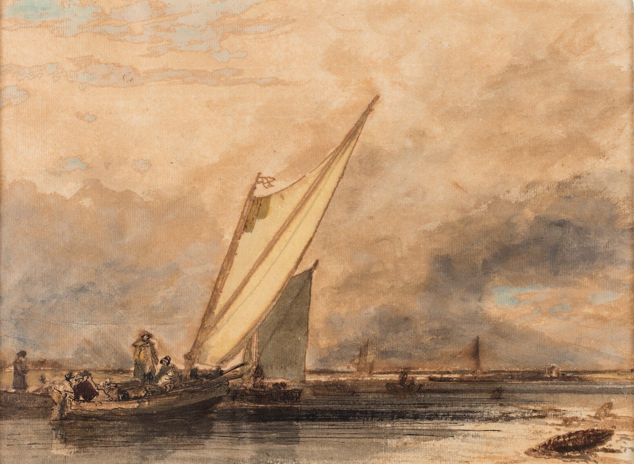 Sur la Medway - Augustus Wall Callcott