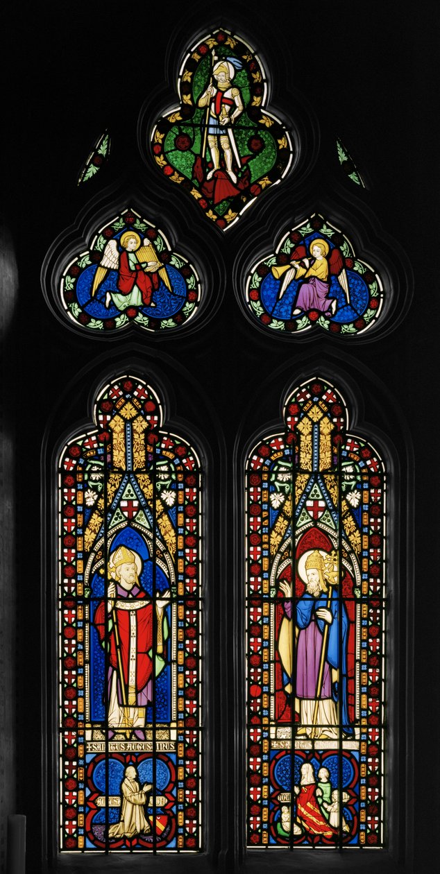 Saint Augustin et Saint Grégoire, fenêtre Est de la chapelle - Augustus Welby Northmore Pugin