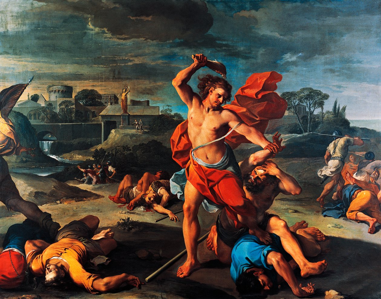 Samson tuant les Philistins - Aureliano Milani