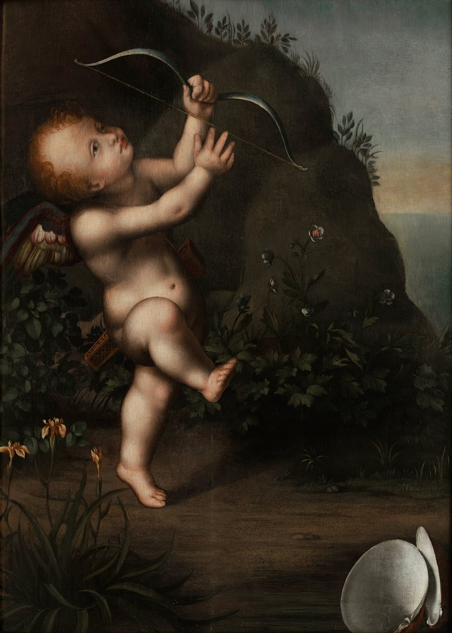 Cupidon avec un arc - Aurelio Luini