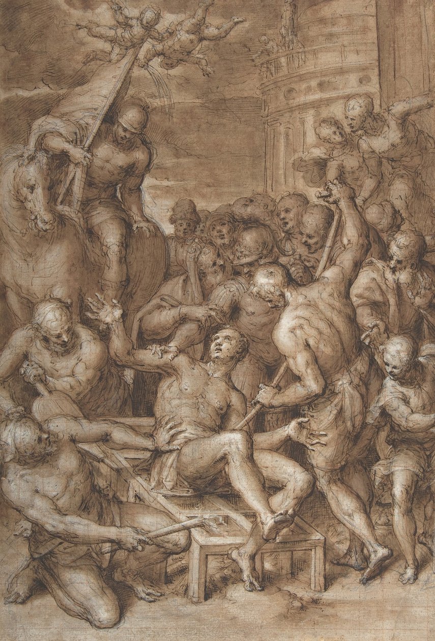 Le Martyre de Saint Laurent, années 1580-début 1590 - Aurelio Luini