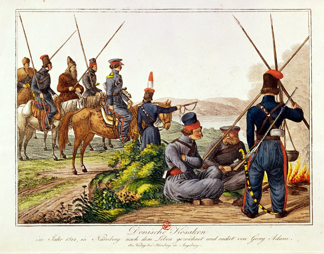 Cosaques du Don en 1814 - Austrian School