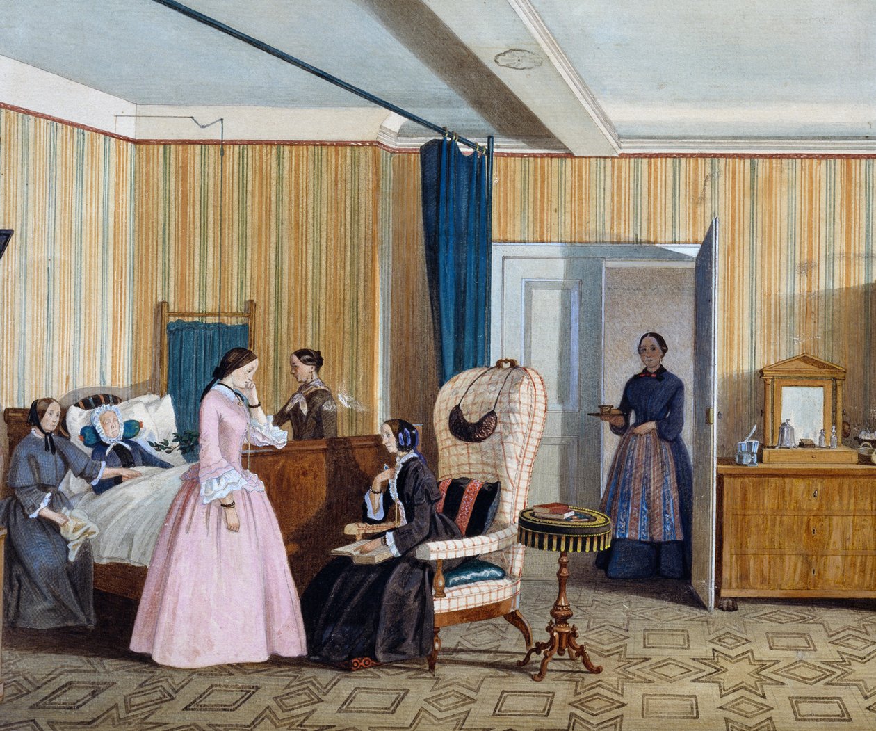 Chambre de style Biedermeier, Autriche - Austrian School