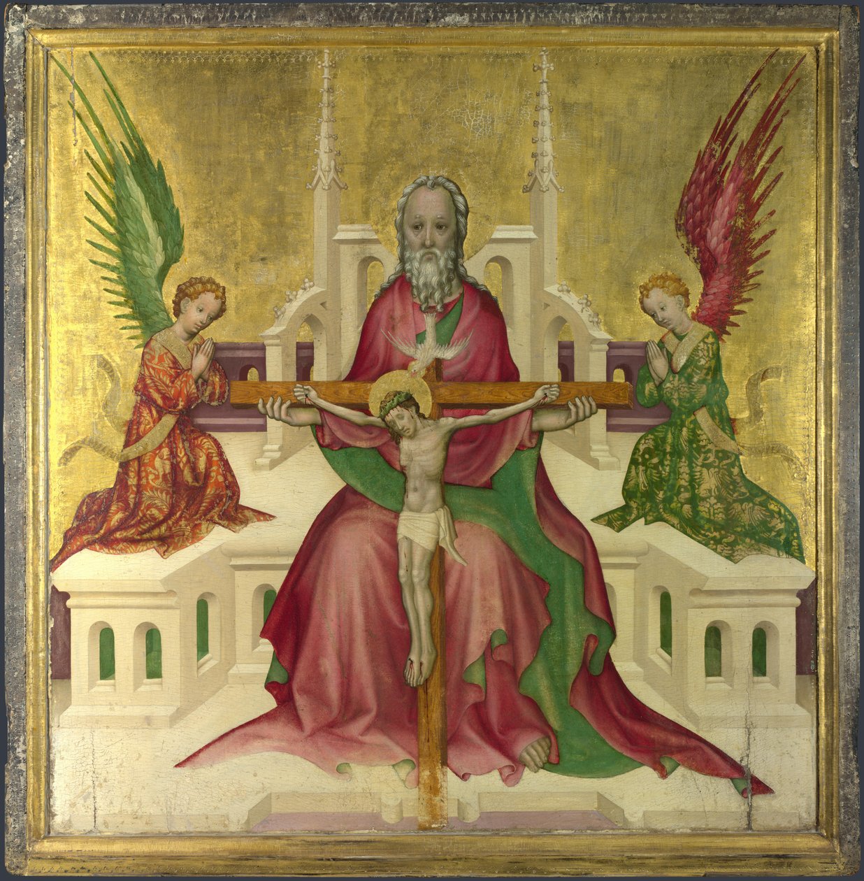 La Trinité avec le Christ crucifié - Austrian master