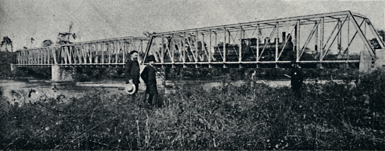 Ponte da E. F. Mogyana sur le Rio Pardo, 1895 - Axel Frick