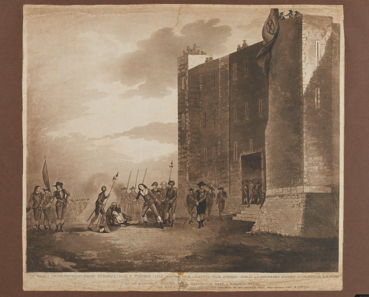 Morts de Sir Charles Lucas et Sir George Lisle, 28 août 1648 - B. Strutt