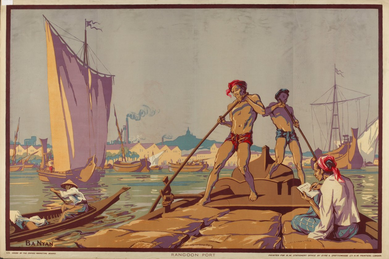 Port de Rangoon, de la série 