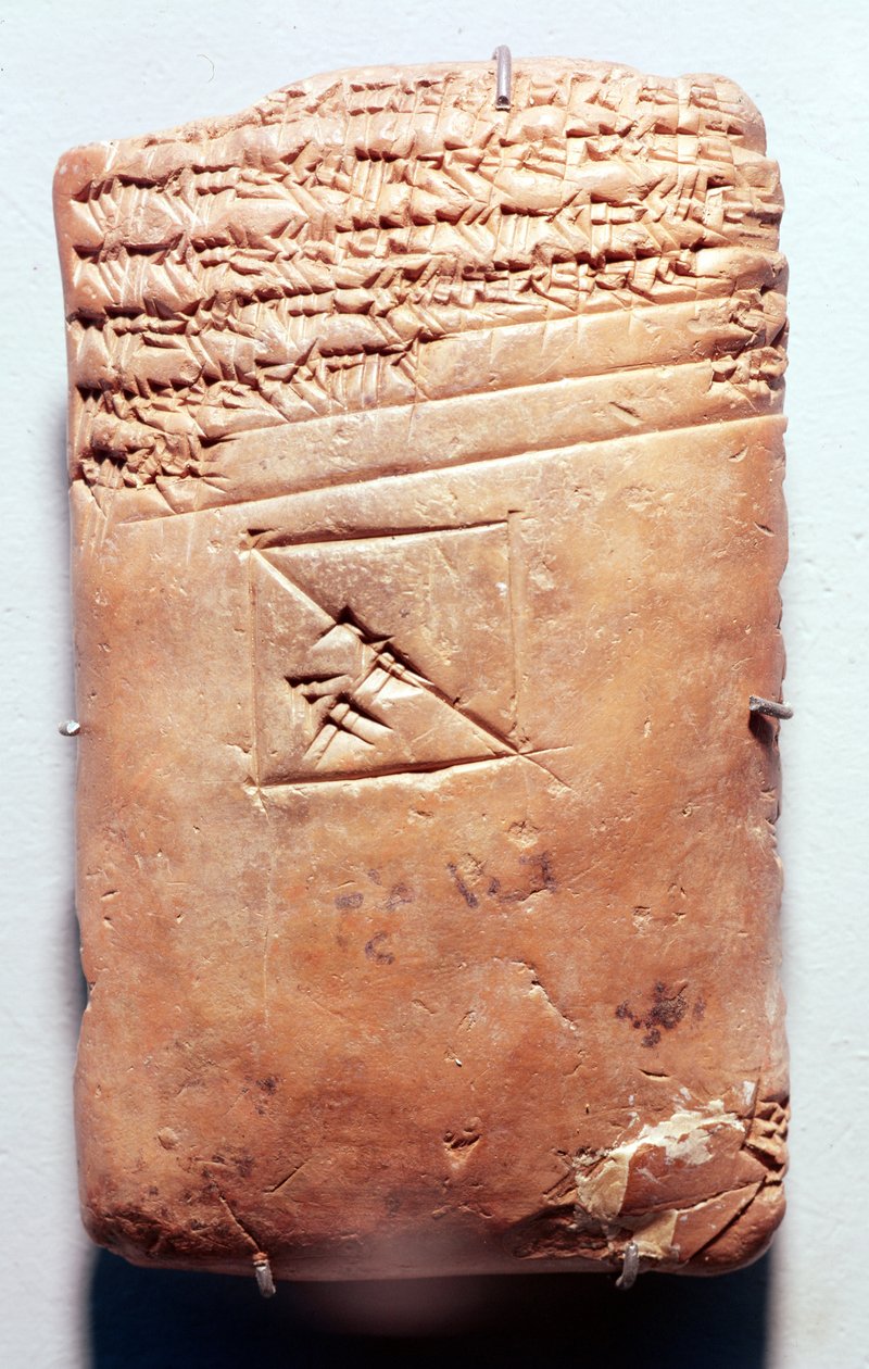 Tablette avec écriture cunéiforme, vers 1830-1530 av. J.-C. - Babylonian
