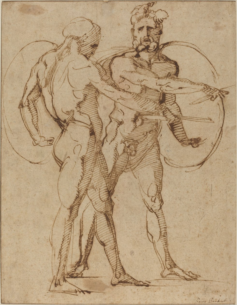 Deux nus masculins, vers 1520 - Baccio Bandinelli